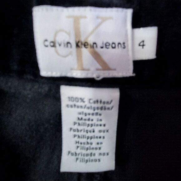 Calvin Klein Black Velvet High Waisted Boot Leg Jeans - Picture 13 of 16